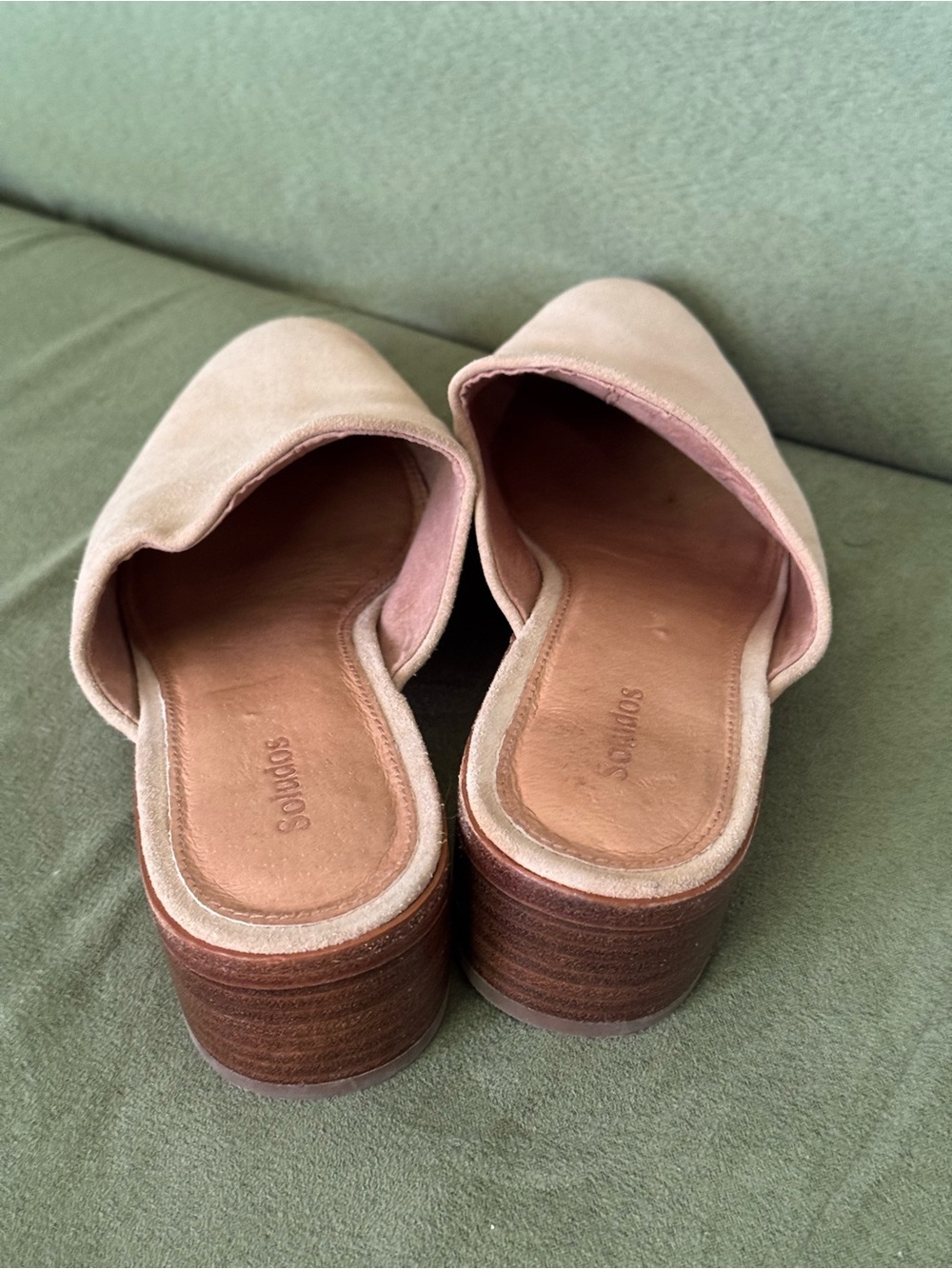 Soludos Venetian Mule Suede Sand - 8 - Picture 4 of 7